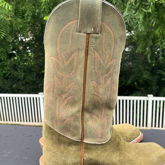 Olive Olathe Kudu rough-out, men’s 8.5D - Picture 7 of 14